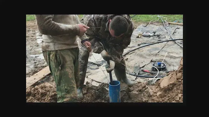 Обустройство скважины без кессона, зимний вариант, настройка реле включения насоса.