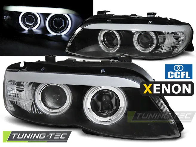 Фары тюнинг Tuning-Tec CCFL Angel Eyes под ксенон BMW e53 X5 (2004-2006) черные