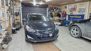 Hyundai I40. Восстановление фар: новый лак, замена линз на бидиодные Aozoom A4+ BI-LED, ремонт ДХО