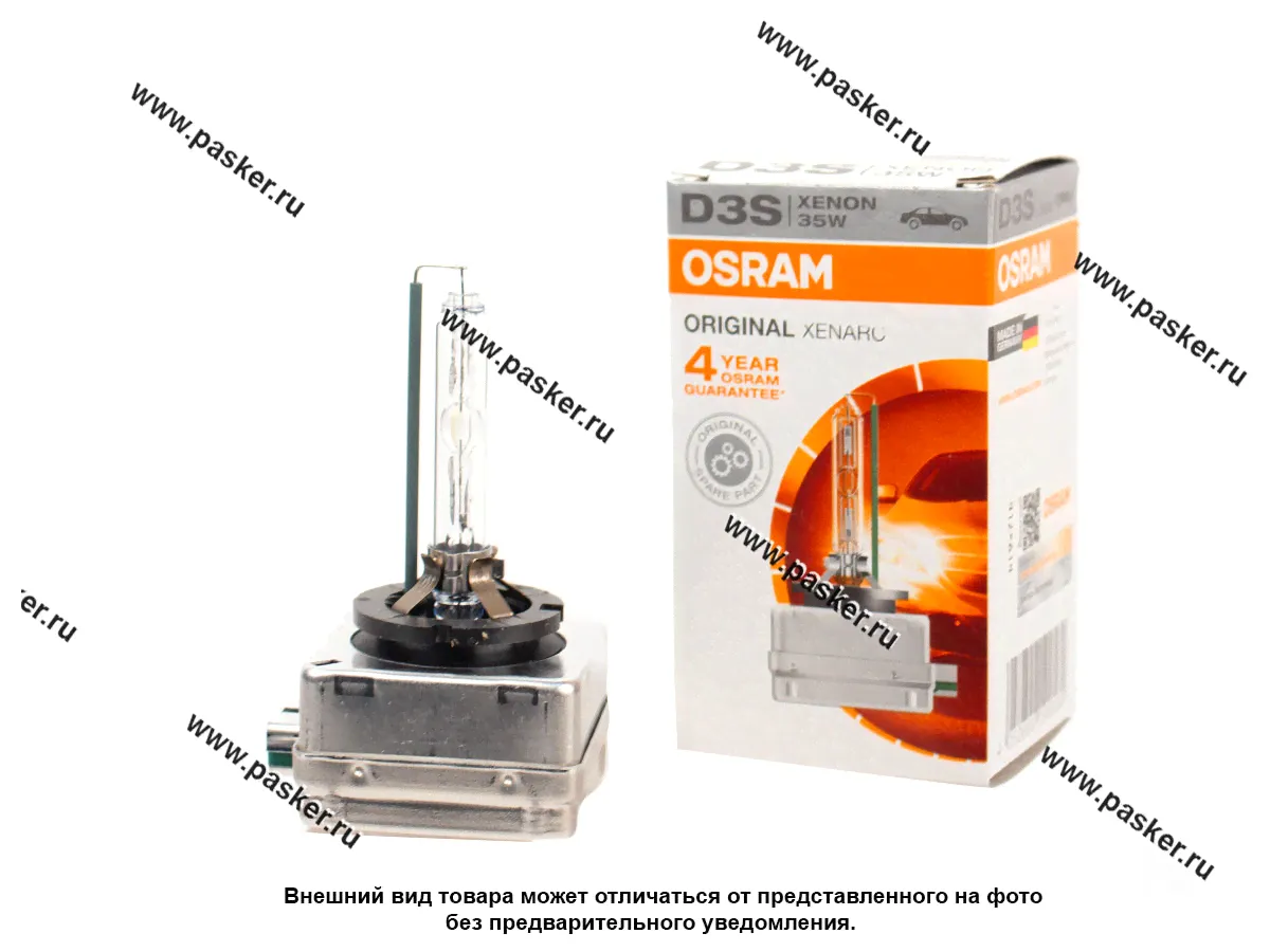 Лампа ксенон D3S OSRAM Xenon Xenarc 4300K 66340