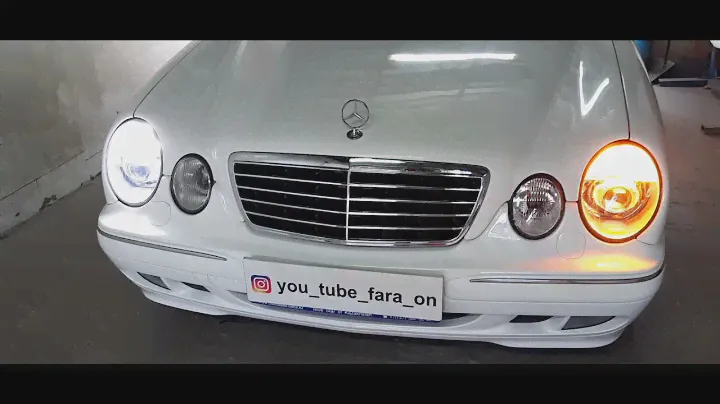 Mercedes-Benz w210 Bi Led A5+ installation, DRL installation!!!