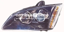 FOCUS фара передняя левая (ксенон) +/- под корректор внутри черная (DEPO) для FORD FOCUS