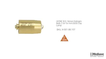 HEINE XHL Xenon Halogen Bulb 2 5V for mini3000 Clip Lamp X 001 88 107