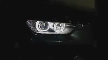 Тест фар  BMW F30 -  ксенон, линзы Hella 5 Blue 4300k
