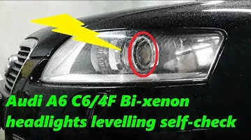 Audi A6 C6/4F Bi-xenon headlights levelling self-check